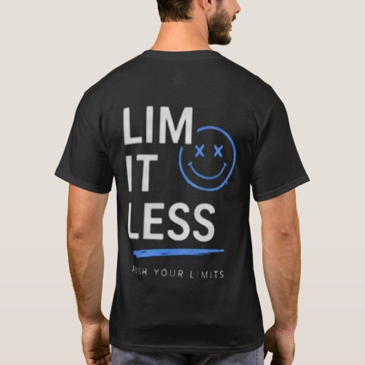 Einfaches Text Ästhetik T-Shirt | Bleib fokussiert (Rückseite)