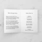Einfaches Text-only-Gedenkservice-Programm Programm (Innenseite)
