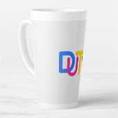 Einfaches Textdesign Milchtasse (Linke Ecke)