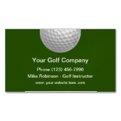 Einfaches Thema des Golfsports Magnetische Visitenkarte (Vorderseite)