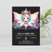 Einfaches Thema Digital Geburtstag Einladung (Stehend Vorderseite)