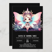 Einfaches Thema Digital Geburtstag Einladung (Vorne/Hinten)