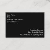 Einfaches Thema Einzigartige Visitenkarten Treuekarte (Rückseite)