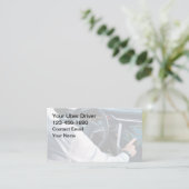 Einfaches Thema "Hailing Uber Driver" Telefonnummerkarte (Stehend Vorderseite)