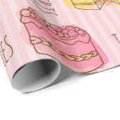 Einfaches Tortenmuster Geschenkpapier (Rolleneckpunkt)