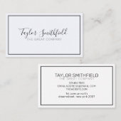 Einfaches trendy-modern-Design Visitenkarte (Vorne/Hinten)