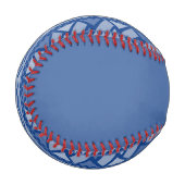 Einfaches Tribal Art Pattern Blau Baseball (Vorderseite Links)