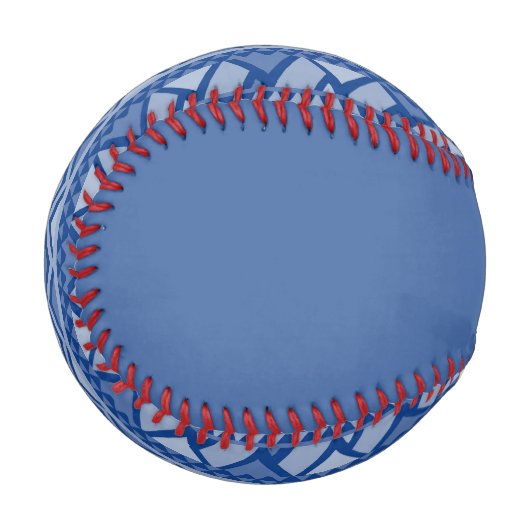 Einfaches Tribal Art Pattern Blau Baseball (Vorderseite Links)