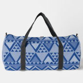 Einfaches Tribal Art Pattern Blau Duffle Bag (Vorderseite)
