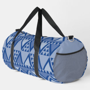 Einfaches Tribal Art Pattern Blau Duffle Bag