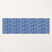 Einfaches Tribal Art Pattern Blau Yogamatte (Vorderseite (Horizontal))