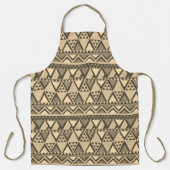 Einfaches Tribal Art Pattern Brown Schürze (Vorderseite)
