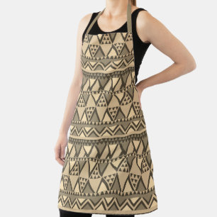 Einfaches Tribal Art Pattern Brown Schürze
