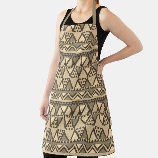 Einfaches Tribal Art Pattern Brown Schürze (InSitu)