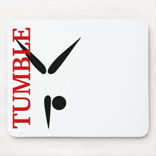 Einfaches Trommelgymnast-Gymnastik-Symbol Mousepad (Vorne)