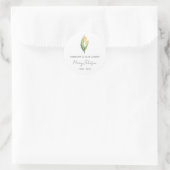 Einfaches Tulpen-Memorial Runder Aufkleber (Tasche)