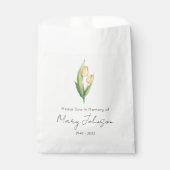 Einfaches Tulpen-Samenpaket Begräbnis Geschenktütchen (Vorderseite)
