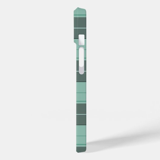 Einfaches türkisfarbenes Muster Case-Mate iPhone Hülle (Rückseite / Links)