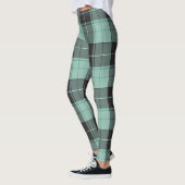 Einfaches türkisfarbenes Muster Leggings (Links)