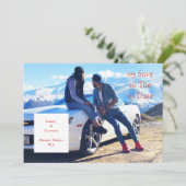 Einfaches Typedesign Vollfoto Save The Date (Stehend Vorderseite)