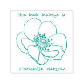 Einfaches Typografie-Bibliotheksbuch für rustikale Permastempel (Design)