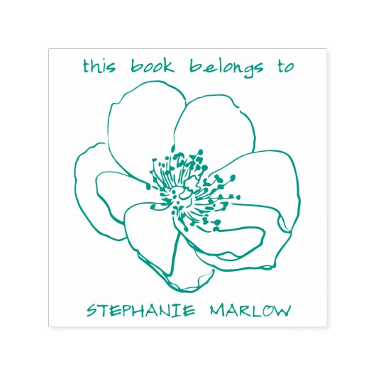 Einfaches Typografie-Bibliotheksbuch für rustikale Permastempel (Design)