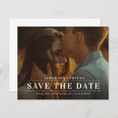 Einfaches Typografie-Foto, das das Datum speichert (Vorne/Hinten)