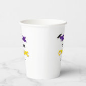 Einfaches Typografie-Zitat Geschlossen Pappbecher (Rechts)