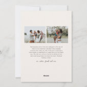 Einfaches typografisches Foto Weihnachten (Rückseite)