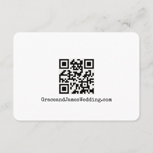 Einfaches Typografy für Schreibmaschinen - Details Begleitkarte (Rückseite)