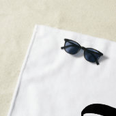 Einfaches Übersetzen von Text mit dem roten Herz Strandtuch (Beispiel)