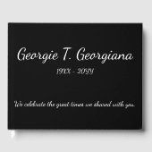 Einfaches und benutzerdefiniertes Gästebuch (Vorderseite)