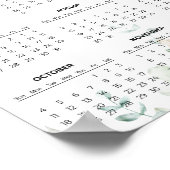 Einfaches und dennoch elegantes Blumenkalender 202 Poster (Ecke)