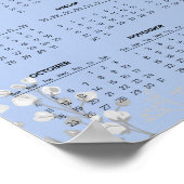 Einfaches und dennoch elegantes Blumenkalender 202 Poster (Ecke)