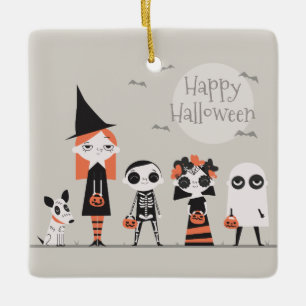 Einfaches und dennoch elegantes Halloween   Kerami Keramikornament