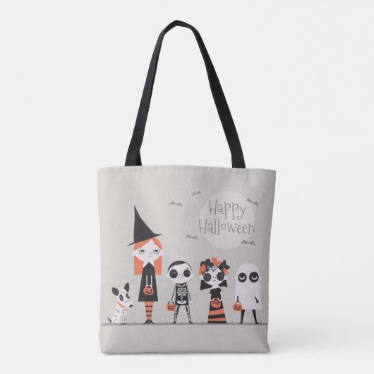 Einfaches und dennoch elegantes Halloween | Traget Tasche (Rückseite)