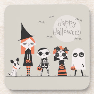 Einfaches und dennoch elegantes Halloween   Unters Getränkeuntersetzer