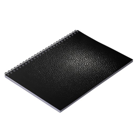 Einfaches und elegantes Black Leather Notebook Notizblock (Linke Seite)