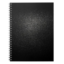 Einfaches und elegantes Black Leather Notebook Notizblock