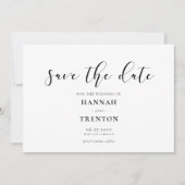 Einfaches und elegantes Design Save The Date (Vorderseite)