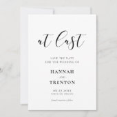 Einfaches und elegantes Design Save The Date (Vorderseite)