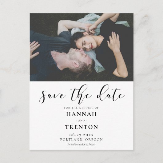 Einfaches und elegantes Foto Postkarte (Vorderseite)