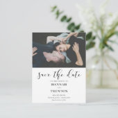 Einfaches und elegantes Foto Postkarte (Stehend Vorderseite)