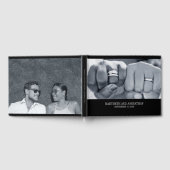 Einfaches und elegantes Foto Wedding Guest Book Gästebuch (Voll)