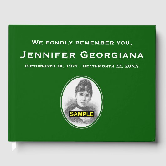 Einfaches und elegantes Gästebuch (Vorderseite)