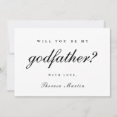 Einfaches und elegantes Godpatt-Angebot Rosa Einladung (Vorderseite)