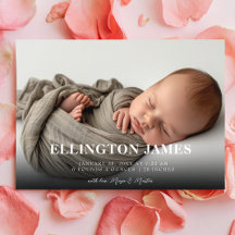 Einfaches und elegantes horizontales Baby Foto Bir