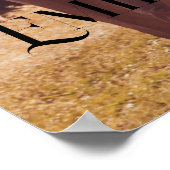 Einfaches und elegantes individuelles Foto Wedding Poster (Ecke)