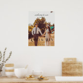 Einfaches und elegantes individuelles Foto Wedding Poster (Küche)