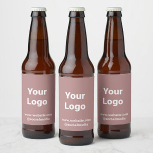 Einfaches und elegantes Logo Bierflaschenetikett